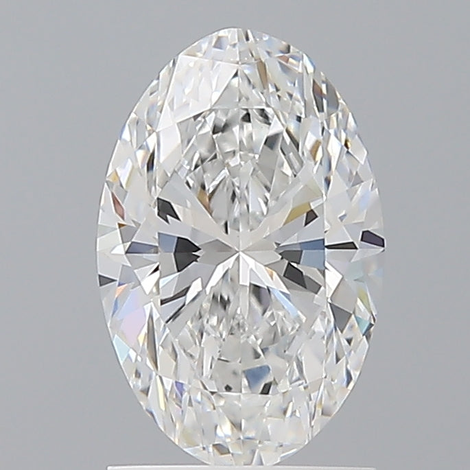 1.57 Carat Oval Shaped, Ideal Cut, D Color, VVS2 Clarity, IGI Certified Lab Grown Diamond