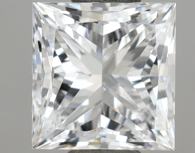 1.02 Carat Princess Shaped, Ideal Cut, D Color, VVS2 Clarity, IGI Certified Lab Grown Diamond