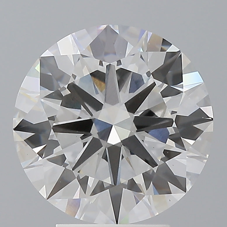 4.10 Carat Round Shaped, Excellent Cut, E Color, VS1 Clarity, IGI Certified Lab Grown Diamond
