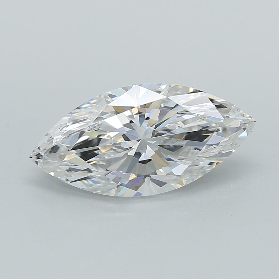 2.56 Carat Marquise Shaped, Ideal Cut, E Color, VVS2 Clarity, IGI Certified Lab Grown Diamond