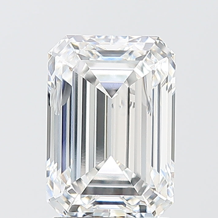 2.54 Carat Emerald Shaped, Ideal Cut, E Color, VS1 Clarity, IGI Certified Lab Grown Diamond