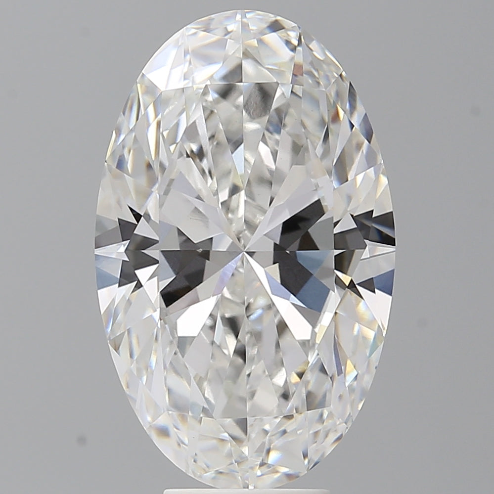 7.58 Carat Oval Shaped, Ideal Cut, E Color, VVS2 Clarity, IGI Certified Lab Grown Diamond
