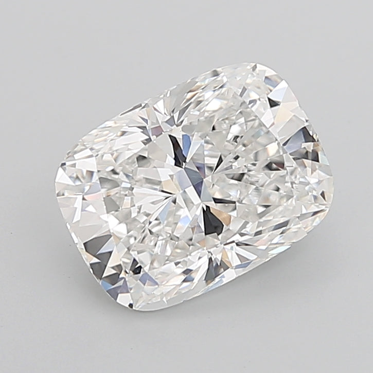 6.09 Carat Cushion Shaped, Ideal Cut, F Color, VVS2 Clarity, IGI Certified Lab Grown Diamond