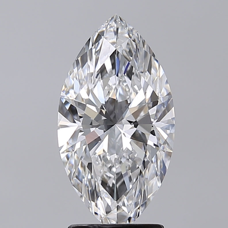 2.52 Carat Marquise Shaped, Excellent Cut, D Color, VVS2 Clarity, IGI Certified Lab Grown Diamond