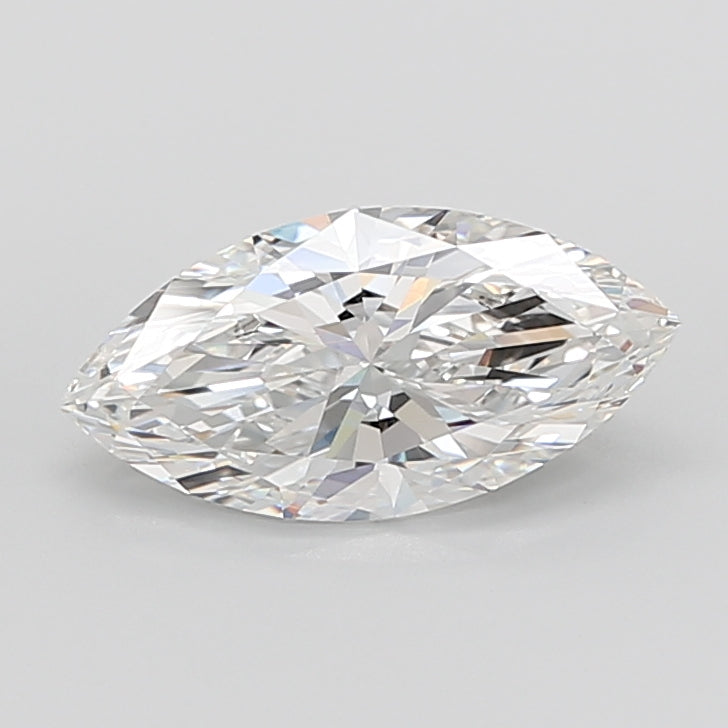5.06 Carat Marquise Shaped, Ideal Cut, F Color, VVS1 Clarity, IGI Certified Lab Grown Diamond