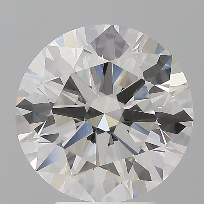 4.08 Carat Round Shaped, Ideal Cut, E Color, VVS2 Clarity, IGI Certified Lab Grown Diamond