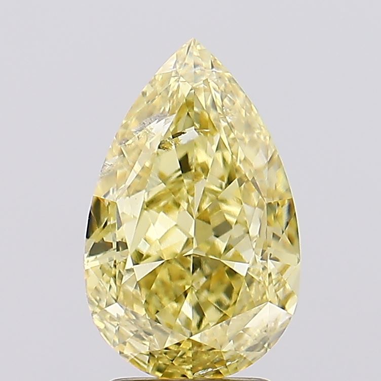3.27 Carat Pear Shaped, Excellent Cut, I1 Clarity, IGI Certified Lab Grown Diamond