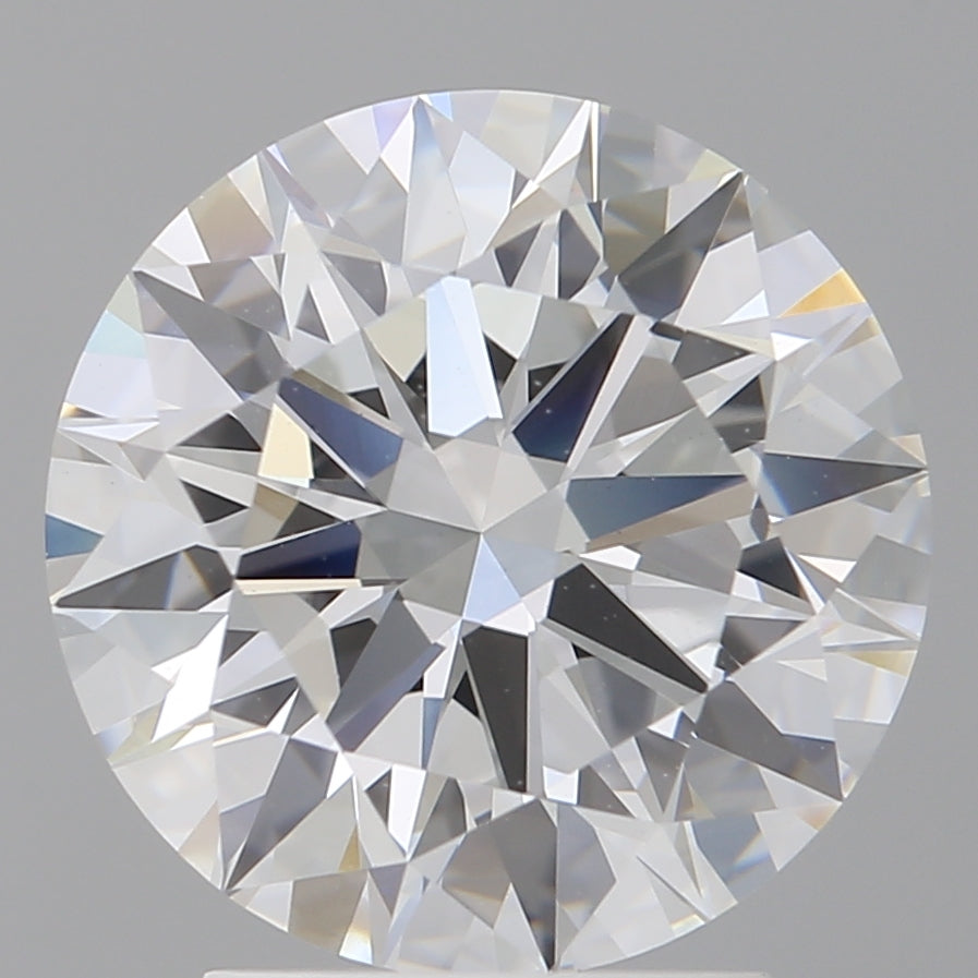 3.06 Carat Round Shaped, Ideal Cut, E Color, VVS2 Clarity, IGI Certified Lab Grown Diamond