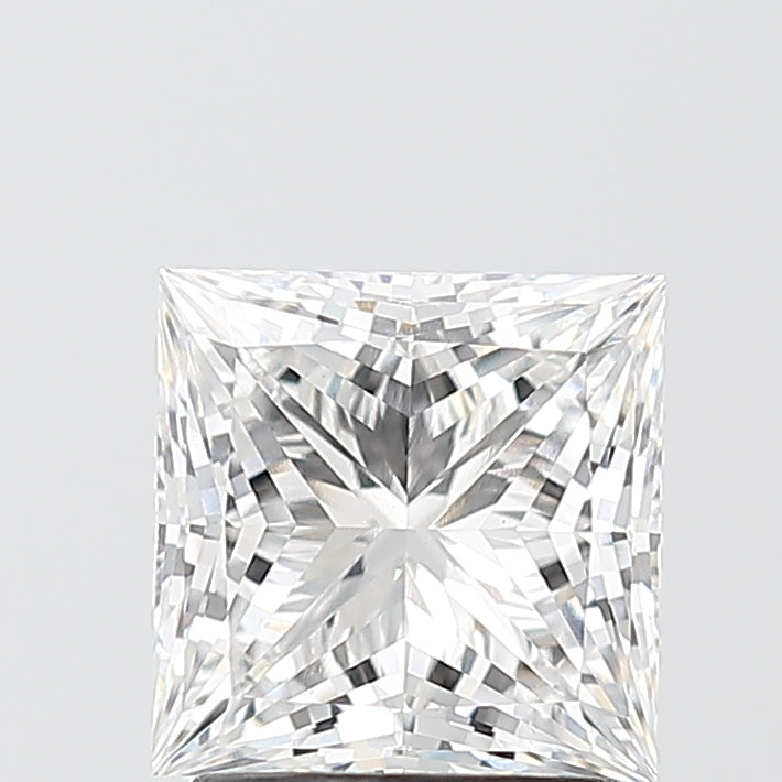 2.08 Carat Princess Shaped, Ideal Cut, E Color, VVS2 Clarity, IGI Certified Lab Grown Diamond