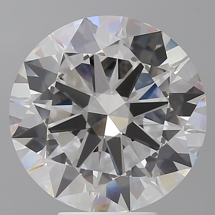 6.10 Carat Round Shaped, Excellent Cut, F Color, VVS2 Clarity, IGI Certified Lab Grown Diamond