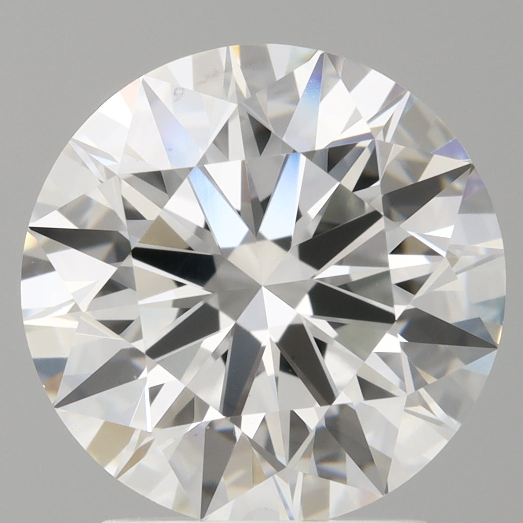2.54 Carat Round Shaped, Ideal Cut, D Color, VVS2 Clarity, IGI Certified Lab Grown Diamond