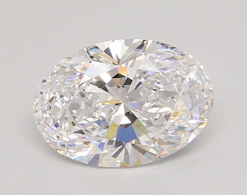 2.05 Carat Oval Shaped, Ideal Cut, D Color, VVS2 Clarity, IGI Certified Lab Grown Diamond
