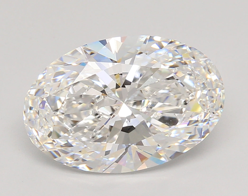 4.07 Carat Oval Shaped, Ideal Cut, D Color, VS1 Clarity, IGI Certified Lab Grown Diamond