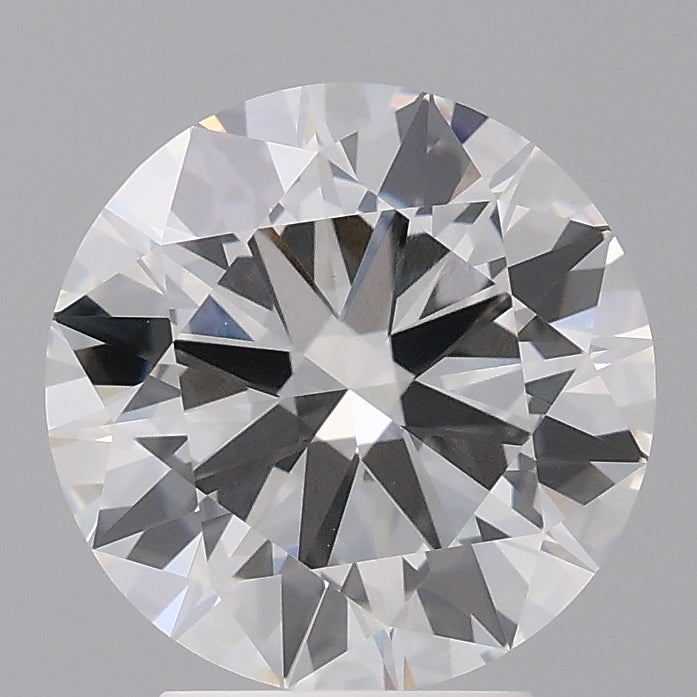 3.43 Carat Round Shaped, Ideal Cut, F Color, VVS2 Clarity, IGI Certified Lab Grown Diamond