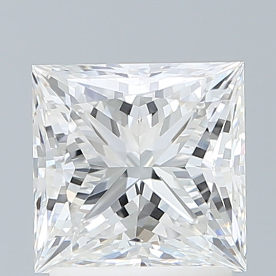 2.08 Carat Princess Shaped, Ideal Cut, E Color, VVS2 Clarity, IGI Certified Lab Grown Diamond