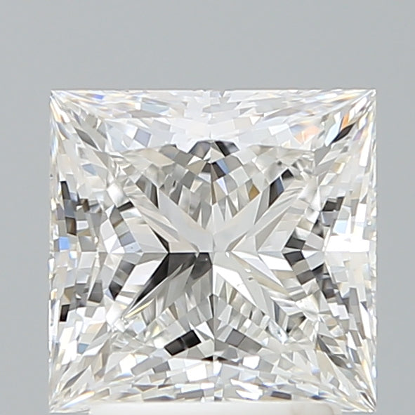 2.60 Carat Princess Shaped, Ideal Cut, E Color, VVS2 Clarity, IGI Certified Lab Grown Diamond