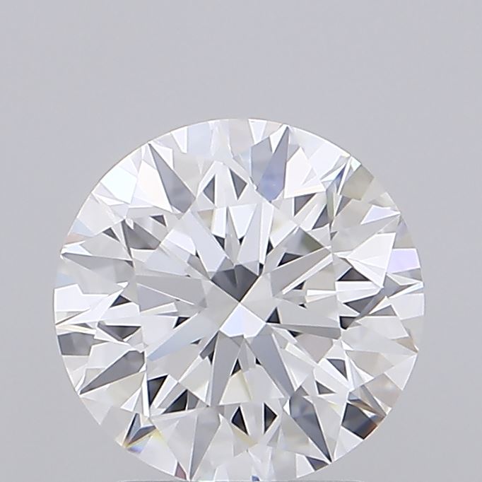 2.04 Carat Round Shaped, Ideal Cut, D Color, VVS1 Clarity, IGI Certified Lab Grown Diamond