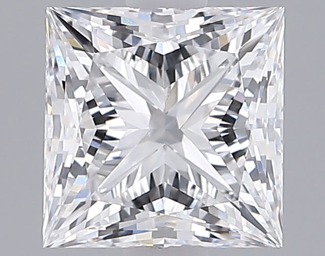 2.02 Carat Princess Shaped, Ideal Cut, D Color, VVS2 Clarity, GIA Certified Lab Grown Diamond
