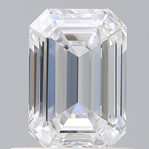 0.91 Carat Emerald Shaped, Ideal Cut, D Color, VS2 Clarity, IGI Certified Lab Grown Diamond