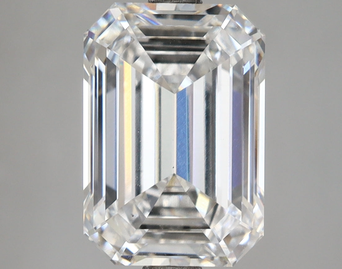 4.61 Carat Emerald Shaped, Ideal Cut, D Color, VS1 Clarity, IGI Certified Lab Grown Diamond