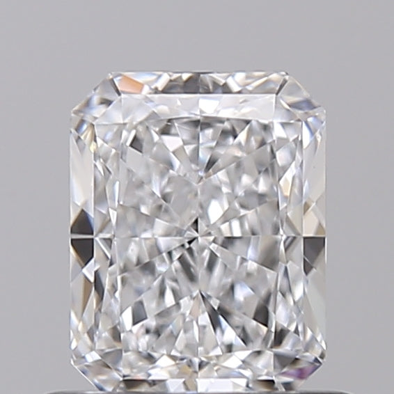 0.68 Carat Radiant Shaped, Ideal Cut, D Color, VS1 Clarity, IGI Certified Lab Grown Diamond