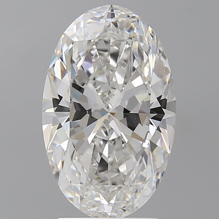 3.08 Carat Oval Shaped, Ideal Cut, F Color, VVS2 Clarity, IGI Certified Lab Grown Diamond