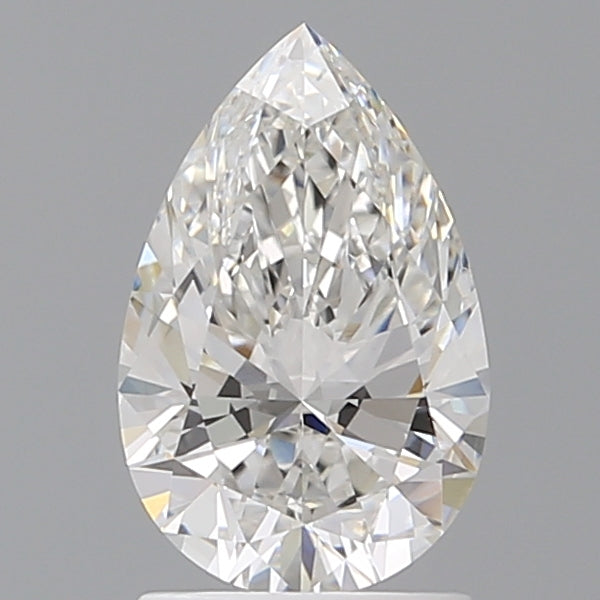 1.60 Carat Pear Shaped, Ideal Cut, E Color, VVS2 Clarity, IGI Certified Lab Grown Diamond