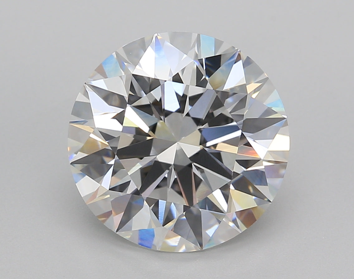 5.02 Carat Round Shaped, Ideal Cut, E Color, VVS2 Clarity, IGI Certified Lab Grown Diamond