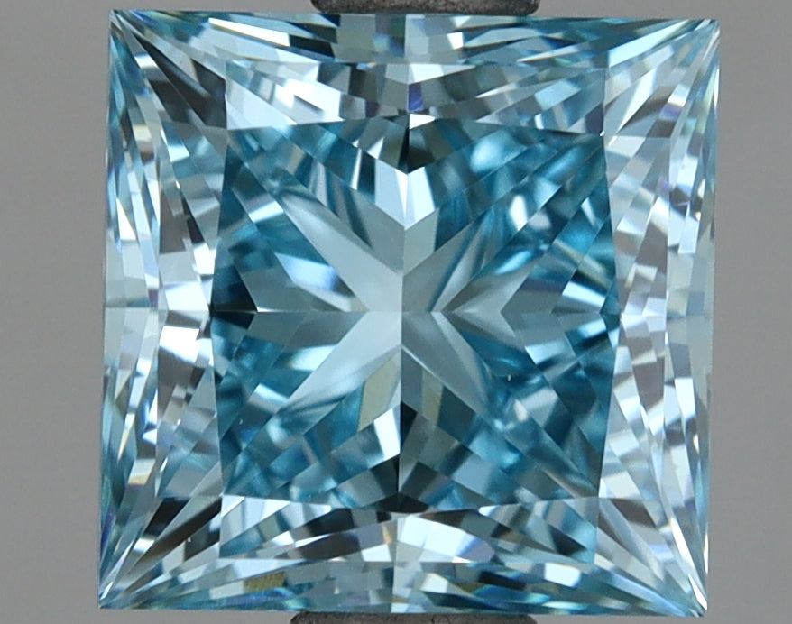 2.05 Carat Princess Shaped, Ideal Cut, VS1 Clarity, IGI Certified Lab Grown Diamond