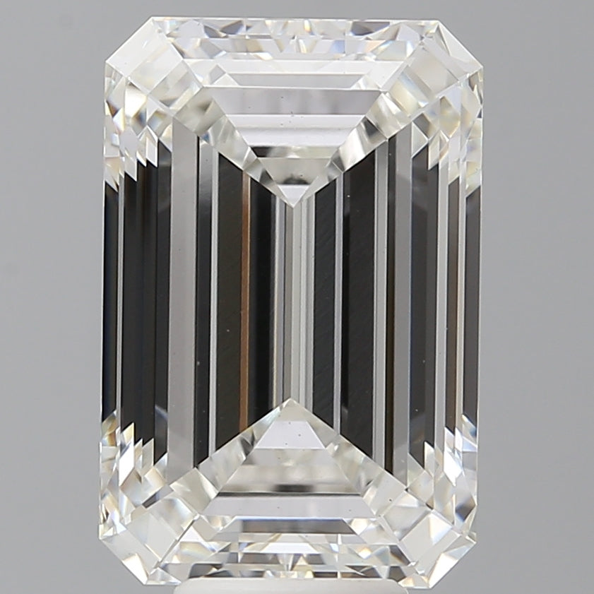 8.07 Carat Emerald Shaped, Ideal Cut, F Color, VS1 Clarity, IGI Certified Lab Grown Diamond