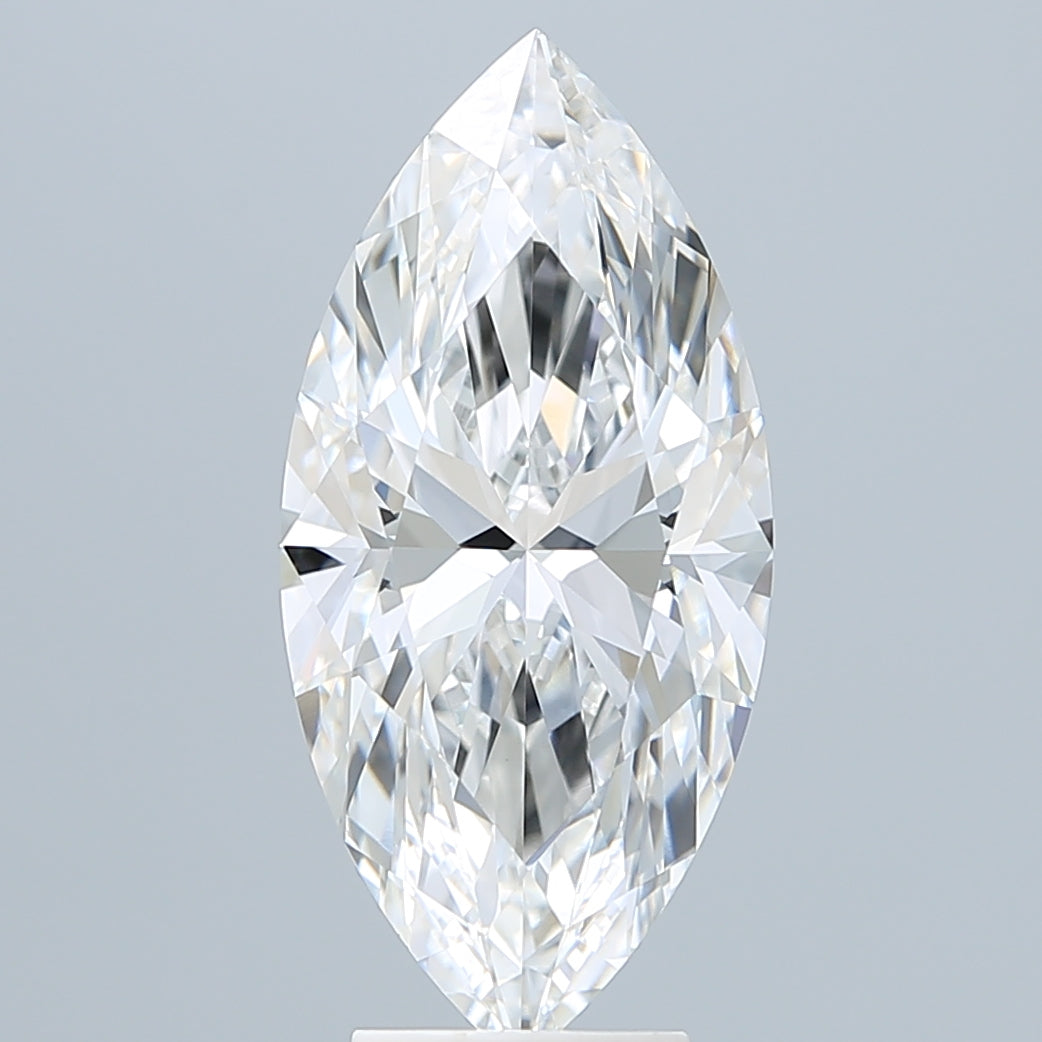 5.05 Carat Marquise Shaped, Ideal Cut, E Color, VVS2 Clarity, IGI Certified Lab Grown Diamond