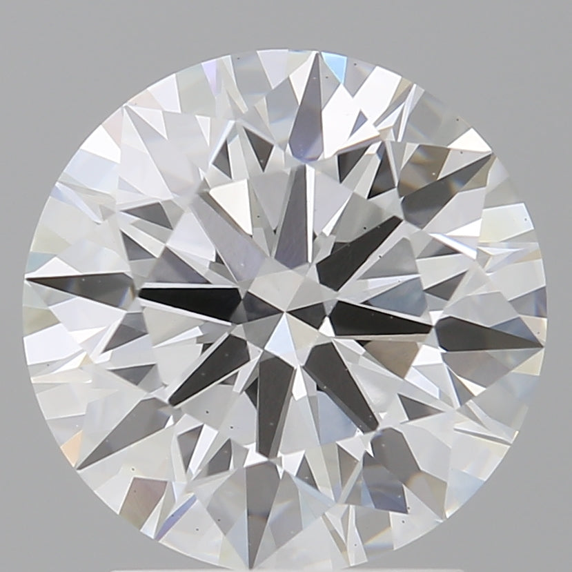 2.60 Carat Round Shaped, Ideal Cut, E Color, VVS2 Clarity, IGI Certified Lab Grown Diamond