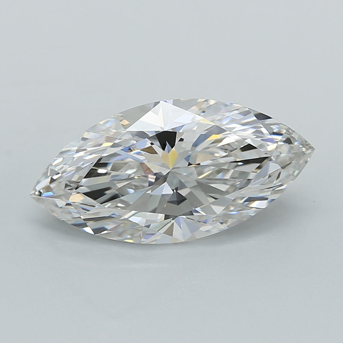 2.76 Carat Marquise Shaped, Ideal Cut, F Color, VVS2 Clarity, IGI Certified Lab Grown Diamond