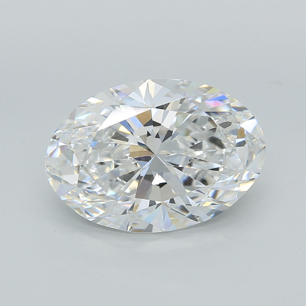 5.05 Carat Oval Shaped, Ideal Cut, D Color, VVS2 Clarity, IGI Certified Lab Grown Diamond