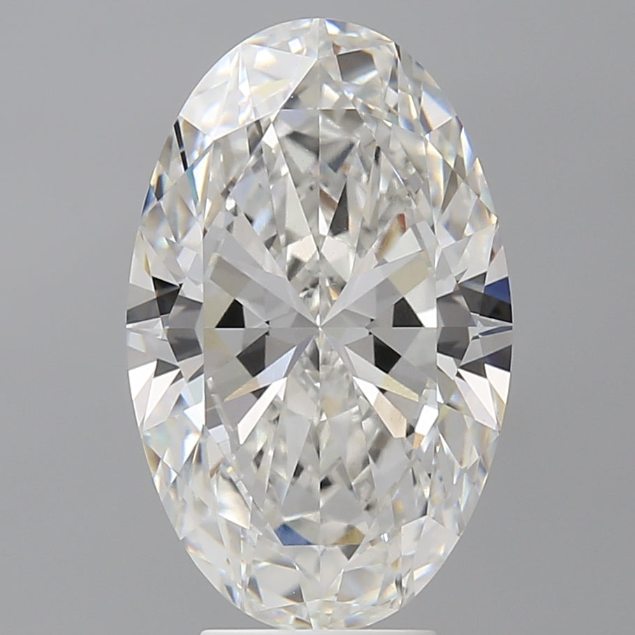 5.60 Carat Oval Shaped, Ideal Cut, F Color, VVS2 Clarity, IGI Certified Lab Grown Diamond