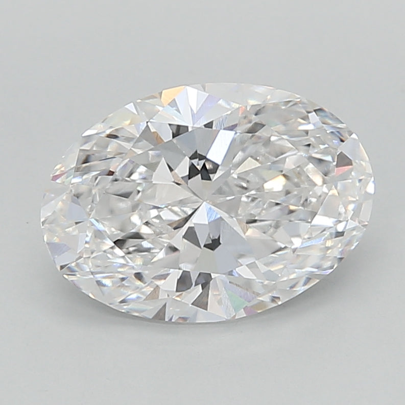 2.00 Carat Oval Shaped, Very Good Cut, D Color, VVS2 Clarity, IGI Certified Lab Grown Diamond