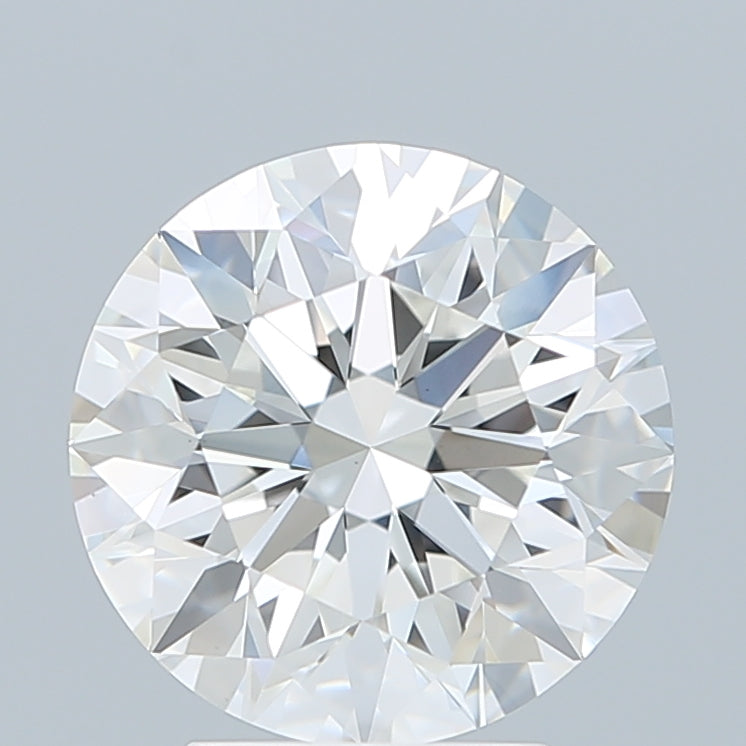 3.76 Carat Round Shaped, Excellent Cut, F Color, VVS2 Clarity, IGI Certified Lab Grown Diamond
