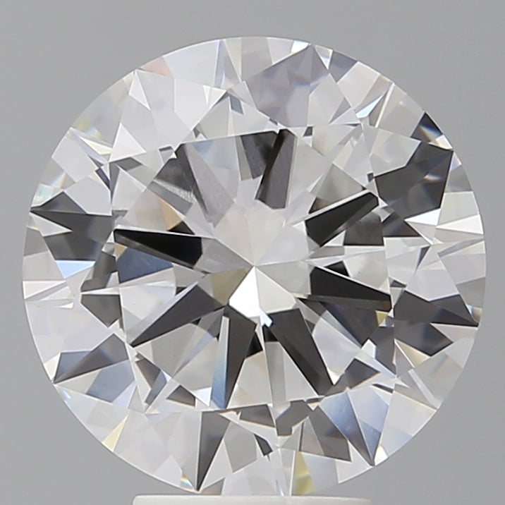 5.58 Carat Round Shaped, Excellent Cut, F Color, VVS2 Clarity, IGI Certified Lab Grown Diamond