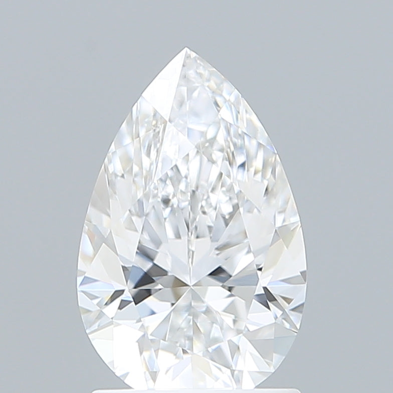 1.55 Carat Pear Shaped, Excellent Cut, D Color, VVS2 Clarity, IGI Certified Lab Grown Diamond