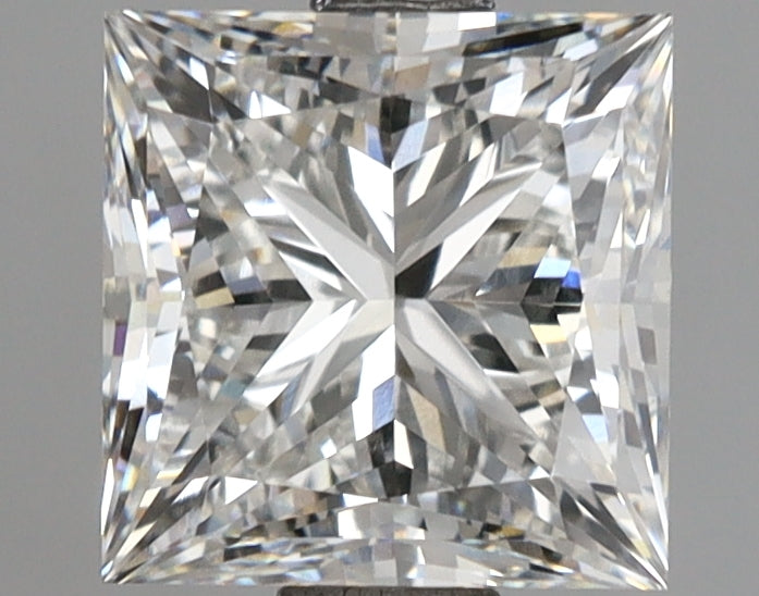 2.52 Carat Princess Shaped, Ideal Cut, F Color, VVS2 Clarity, IGI Certified Lab Grown Diamond