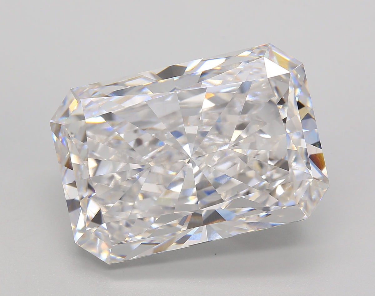 16.51 Carat Radiant Shaped, Ideal Cut, E Color, VVS2 Clarity, IGI Certified Lab Grown Diamond