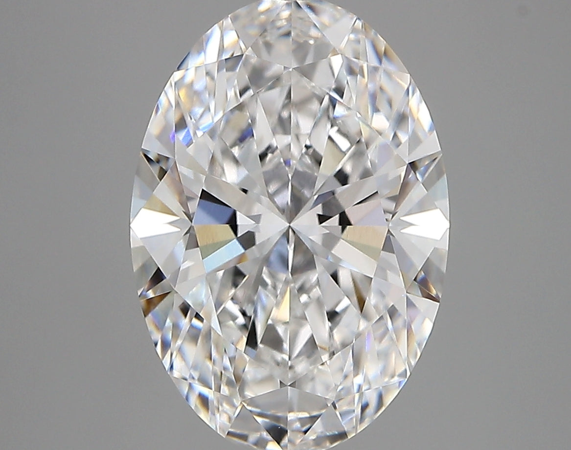 4.38 Carat Oval Shaped, Very Good Cut, D Color, VVS2 Clarity, IGI Certified Lab Grown Diamond