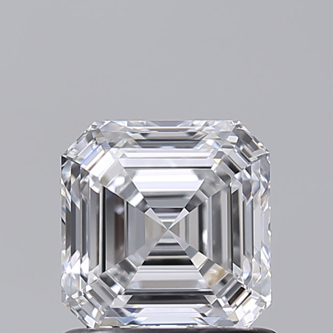 1.02 Carat Asscher Shaped, Excellent Cut, D Color, VVS2 Clarity, IGI Certified Lab Grown Diamond