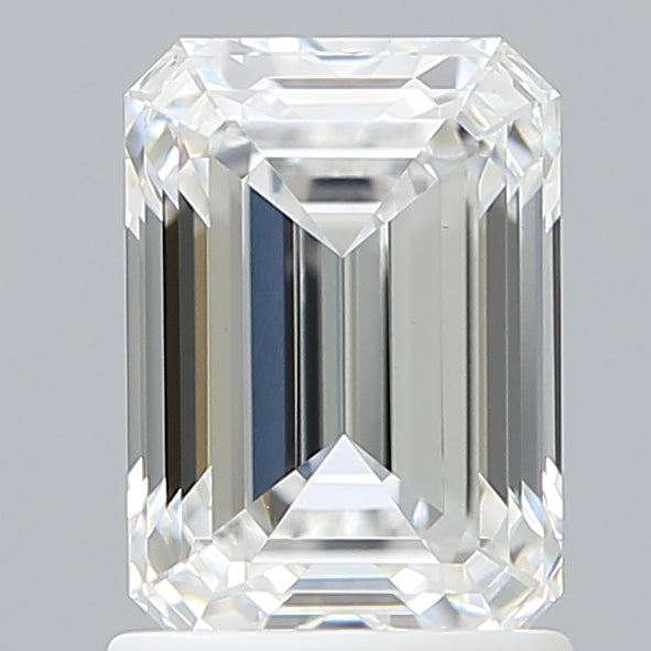 1.52 Carat Emerald Shaped, Ideal Cut, E Color, VVS2 Clarity, IGI Certified Lab Grown Diamond
