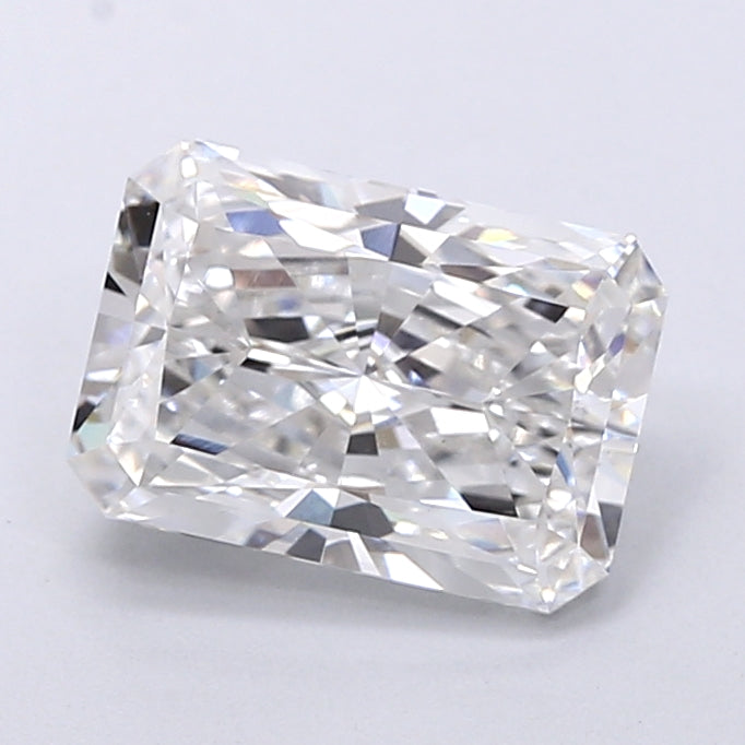 2.90 Carat Radiant Shaped, Very Good Cut, E Color, VS1 Clarity, IGI Certified Lab Grown Diamond