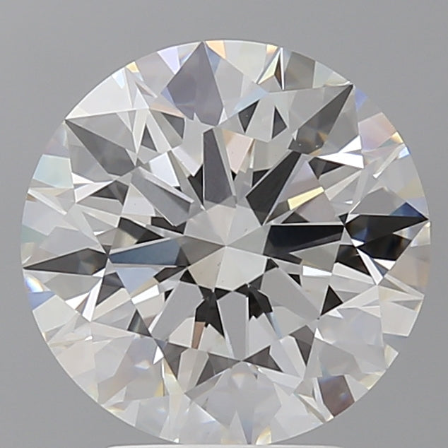 4.09 Carat Round Shaped, Ideal Cut, E Color, VVS2 Clarity, IGI Certified Lab Grown Diamond