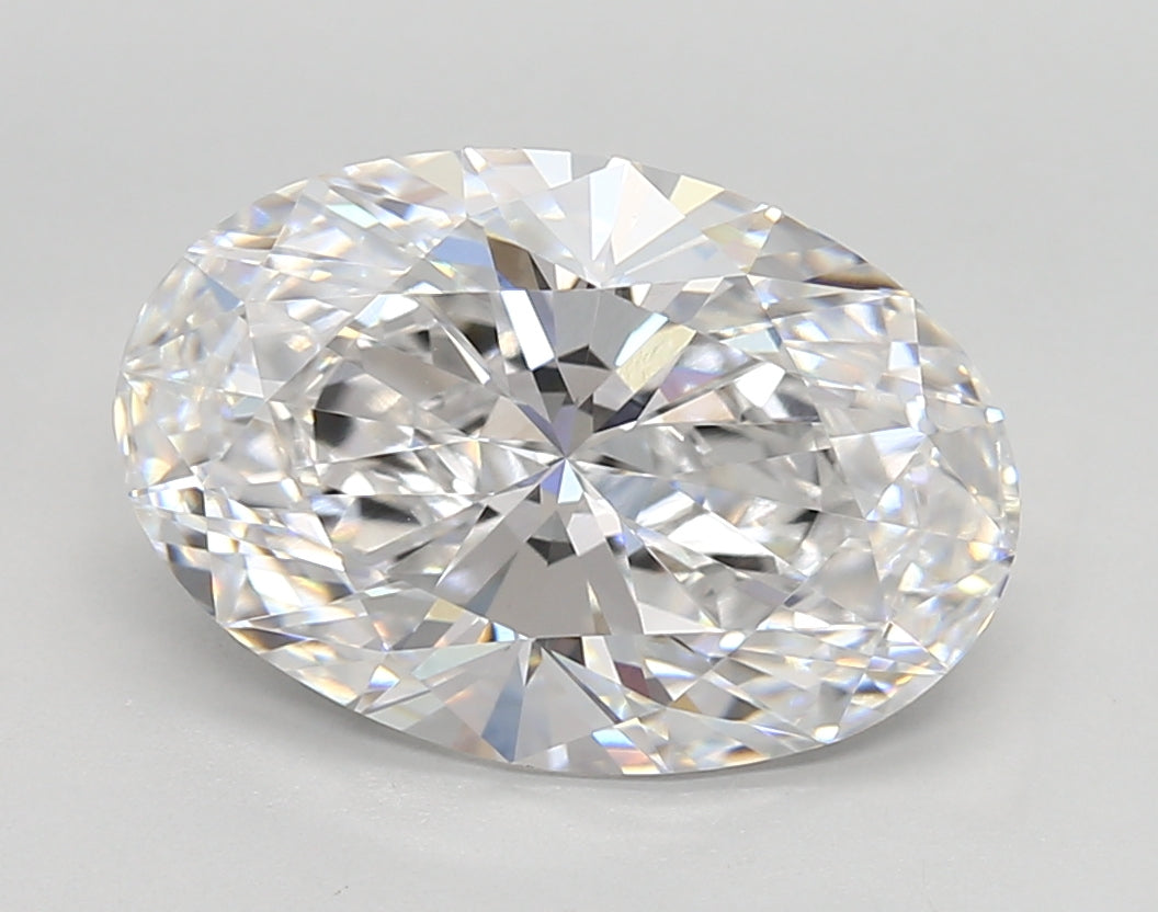4.24 Carat Oval Shaped, Very Good Cut, D Color, VVS1 Clarity, IGI Certified Lab Grown Diamond