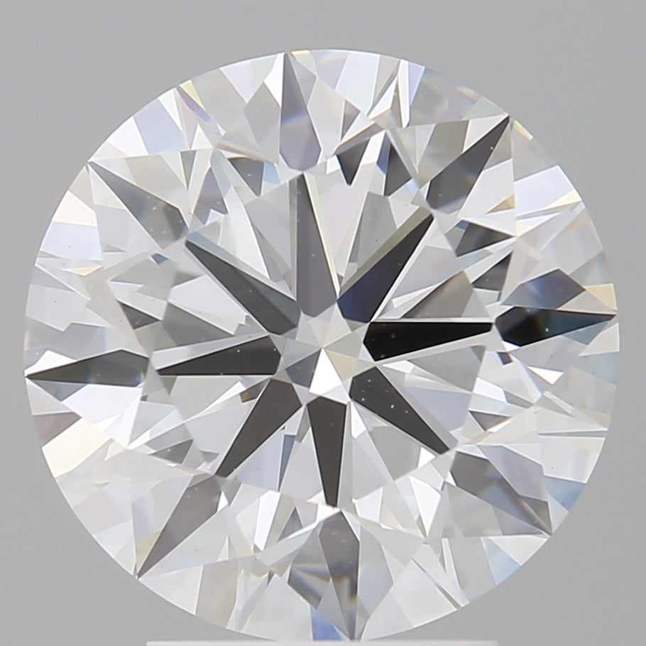 4.04 Carat Round Shaped, Excellent Cut, E Color, VVS2 Clarity, IGI Certified Lab Grown Diamond