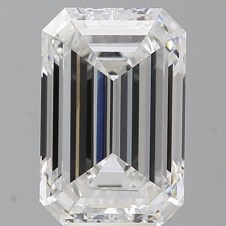 6.51 Carat Emerald Shaped, Excellent Cut, E Color, VS1 Clarity, IGI Certified Lab Grown Diamond