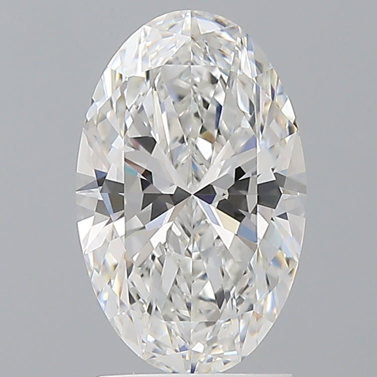 2.10 Carat Oval Shaped, Ideal Cut, E Color, VVS1 Clarity, IGI Certified Lab Grown Diamond